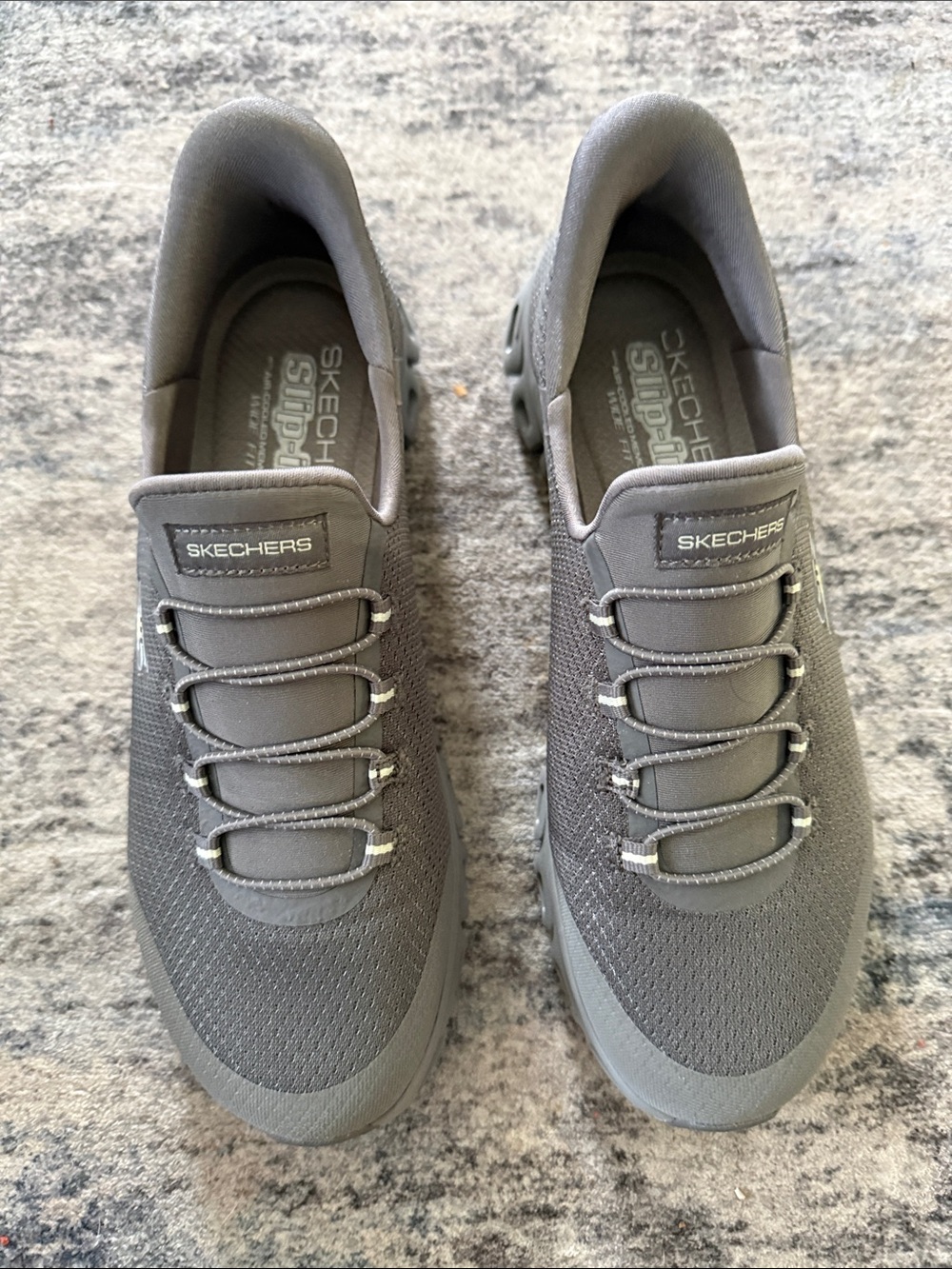 Skechers Women’s Slip-Resistant Gray Mesh Sneaker
